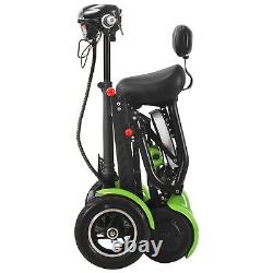 Electric Scooter with Lithium Battery and Adjustable Speed Only 63 lb Green