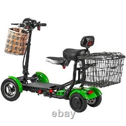 Electric Scooter with Lithium Battery and Adjustable Speed Only 63 lb Green