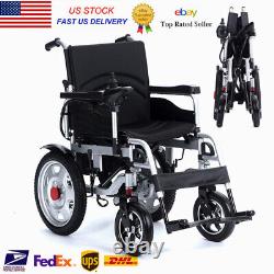 Electric Wheelchair Power Wheel chair Lightweight Mobility Aid Folding Foldable