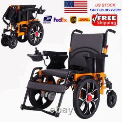 Electric Wheelchair Power Wheel chair Lightweight Mobility Aid Folding Foldable