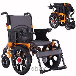 Electric Wheelchair Power Wheel chair Lightweight Mobility Aid Folding Foldable