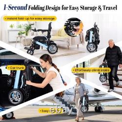 Electric Wheelchair for Adults, 30 Miles Range, 212AH Battery, 20 in Seat Width