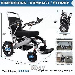 Electric Wheelchair for Adults-Foldable Scooter Wheelchair-Travel Mobility Aid