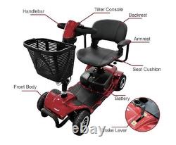 Equate Mobility 4-Wheel Motorized Power Scooter, Red. Local P/U