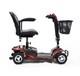 Equate Mobility 4-wheel Motorized Power Scooter, Red New