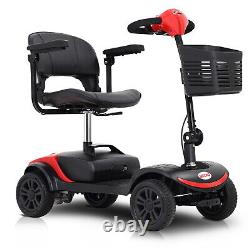 FOLD And TRAVEL power 4 wheels Mobility Scooter electric Wheel chair Lightweight