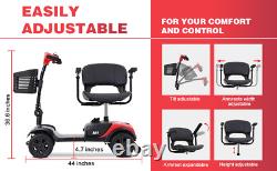 FOLD And TRAVEL power 4 wheels Mobility Scooter electric Wheel chair Lightweight