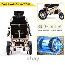 Fold And Travel Manual Recline Electric Lightweight Power Wheelchair