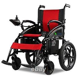 Fold & Travel Lightweight Electric Wheelchair Motor Motorized Power Wheelchairs