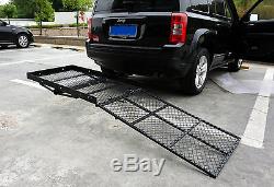 Fold Up Mobility Carrier Wheelchair Electric Scooter Rack Hitch Medical Ramp MG