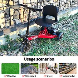 Foldable 3 Wheel Mobility Scooter Electric Powered Mobile Wheelchair Device US