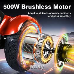 Foldable 4 Wheel Mobility Scooter Folding Drive Device for Seniors Adults