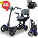 Foldable 4 Wheel Mobility Scooter Folding Drive Device For Seniors Adults 15.6ah
