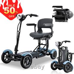 Foldable 4 Wheel Mobility Scooter Folding Drive Device for Seniors Adults 36V