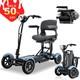 Foldable 4 Wheel Mobility Scooter Folding Drive Device For Seniors Adults 36v