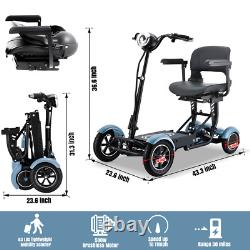 Foldable 4 Wheel Mobility Scooter Folding Drive Device for Seniors Adults 36V