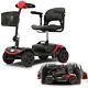 Foldable 4 Wheels Mobility Scooter Electric Wheel Chair Lightweight Easy Drive