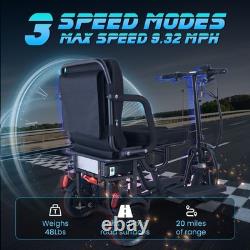 Foldable Electric Mobility Scooter for Adult, Long Distance Battery, Three Speed