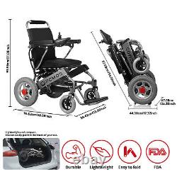 Foldable Electric Wheelchair 220LBS Mobility Scooter Aid Motorized Mobility USA
