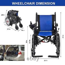 Foldable Electric Wheelchair Dual Motors Mobility Scooter Portable Motorized New