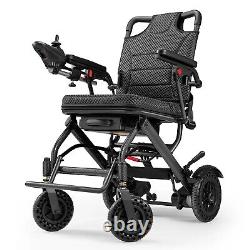 Foldable Electric Wheelchair Intelligent Lightweight For Airline Seniors Adult