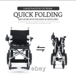 Foldable Electric Wheelchair Lightweight All Terrain 4 Wheels Mobility Scooter