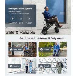 Foldable Electric Wheelchairs Intelligent Lightweight For Airline Seniors 38lb