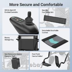 Foldable Intelligent Electric Power Mobility Wheelchair Power for All Terrain