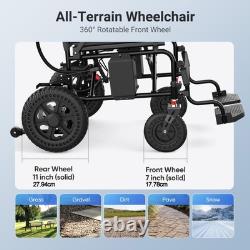Foldable Intelligent Electric Power Mobility Wheelchair Power for All Terrain US