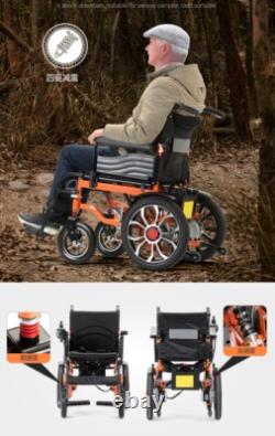 Foldable Intelligent Electric Wheelchair All Terrain 4 Wheels Mobility Scooter