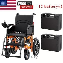 Foldable Intelligent Electric Wheelchair Mobility Scooter All Terrain 2Battery