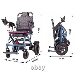 Foldable Lightweight Electric Wheelchair 500W Dual Mode Power Mobility Chair