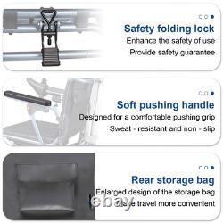 Foldable Lightweight Electric Wheelchair 500W Dual Mode Power Mobility Chair