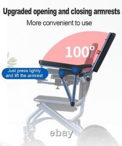 Foldable Lightweight Electric Wheelchair 500W Dual Mode Power Mobility Chair