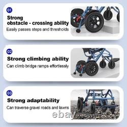 Foldable Lightweight Electric Wheelchair 500W Dual Mode Power Mobility Chair