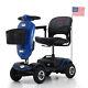 Foldable Portable 4 Wheel Power Wheel Chair Electric Mobility Scooter For Travel