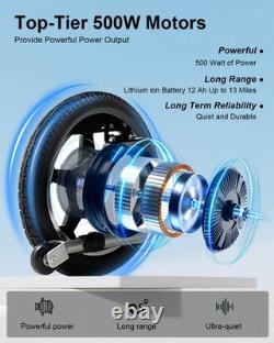 Foldable Power Wheelchair 500W 12Ah Lithium Battery Portable Travel Mobility