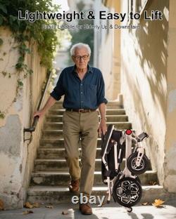 Foldable Power Wheelchair 500W 12Ah Lithium Battery Portable Travel Mobility