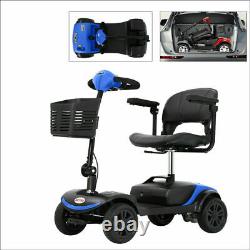 Folding 4 Wheel Electric Mobility Scooter For Elderly Travel Portable Wheelchair