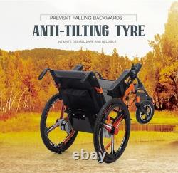 Folding 500W Electric Wheelchair, All Terrain Heavy Duty Power Scooter