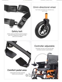 Folding 500W Electric Wheelchair, All Terrain Heavy Duty Power Scooter