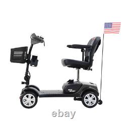 Folding Electric Mobility Scooter 4 Wheel Wheelchair Travel Outdoor Compact SUV