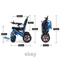 Folding Electric Power Wheelchair Lightweight Portable Wheel Chair Motorized USA