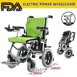 Folding Electric Power Wheelchair Lightweight Wheel chair Mobility Aid Motorize