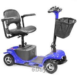 Folding Electric Powered Mobility Scooter 4 Wheel Wheelchair Travel Elder 4.5MPH