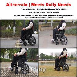 Folding Electric Wheelchairs FDA Certified Medical Mobility Scooter Home Travel
