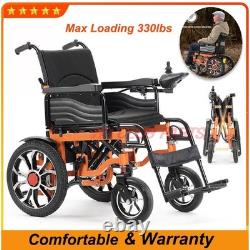 Folding Handicapped Power Chair Electric Disabled Wheelchair All-terrain 330lbs