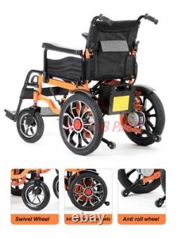 Folding Handicapped Power Chair Electric Disabled Wheelchair All-terrain 330lbs