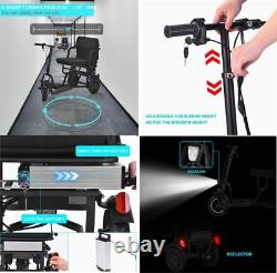 Folding Mobility Electric Trike 36v 300w Dual Motor Lithium Black, 39x20x33 Inch