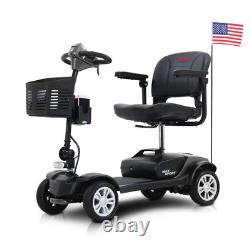 Four Folding Wheel Wheelchair Electric Scooter Mobility Scooter Powered Travel